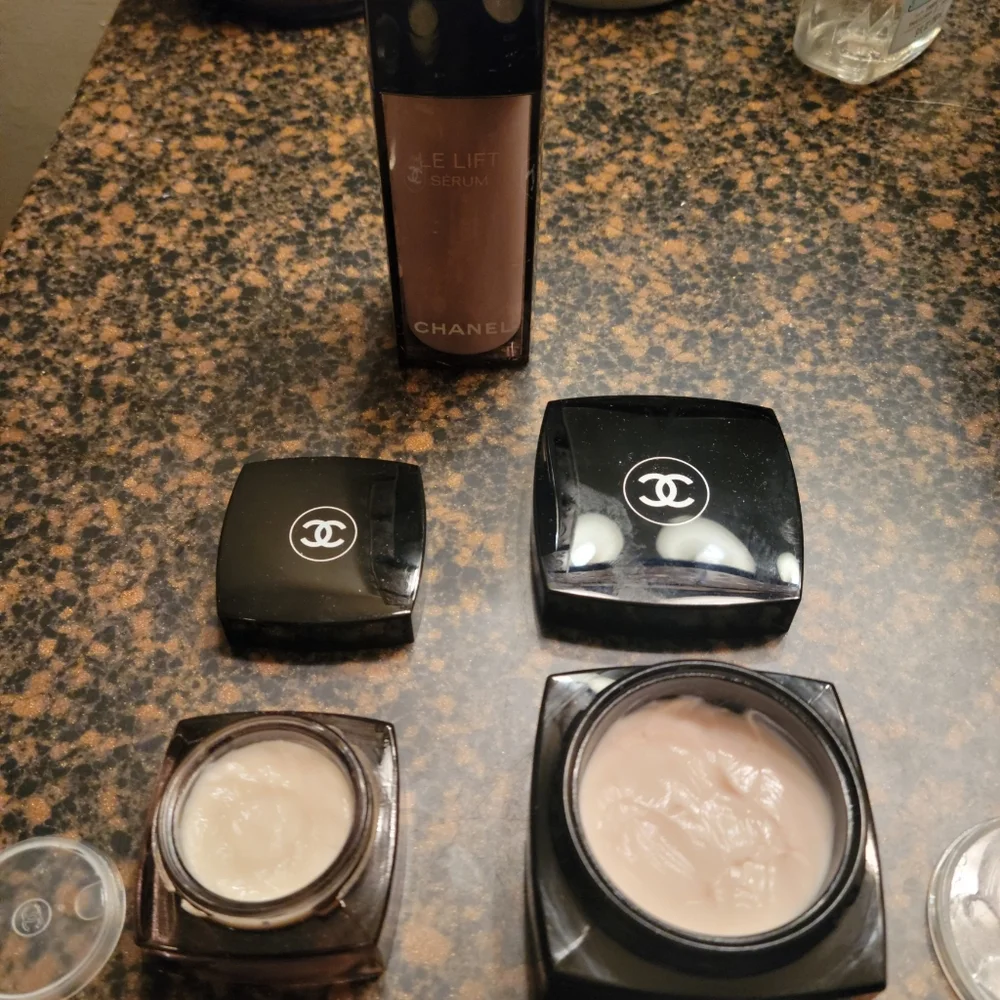 Chanel Le Lift Serum, Eye cream, and Night Cream used